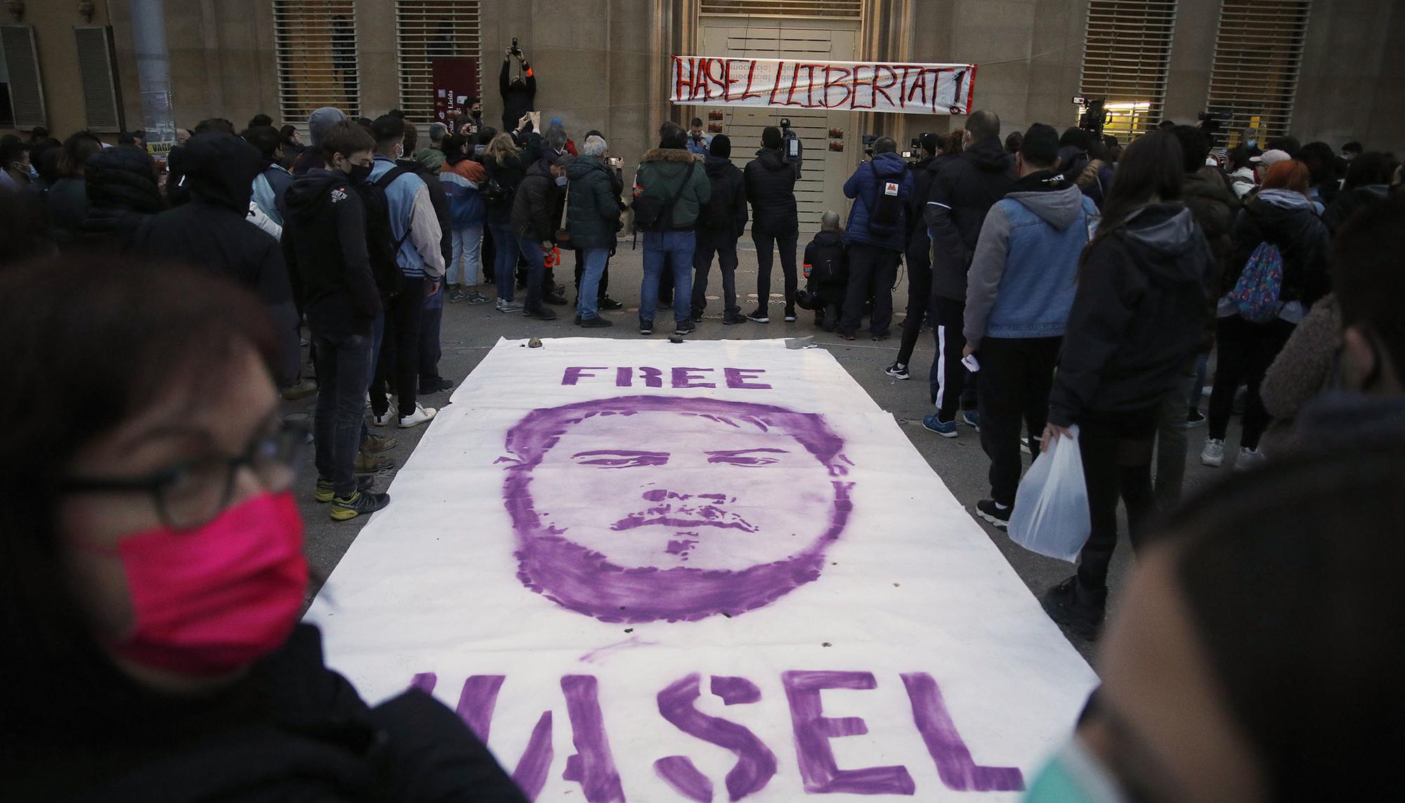 Pablo Hasel encierro Universidad de Lleida - 7